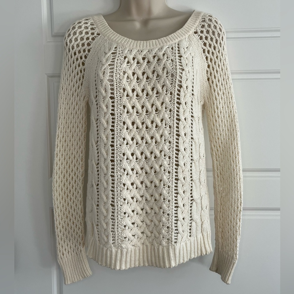 American Eagle Outfitters Open Knit Cable Knit Sweater Size XS Fisherman